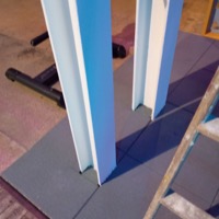 Detalles de protección de estructura metálica con pintura intumecente