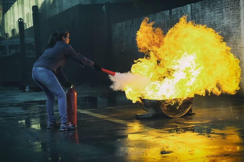 Cuando no utilizar el agua en un incendio