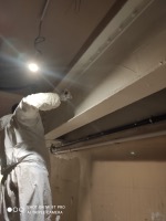 Protecció amb pintura intumescent de bigues metàl·liques a Barcelona